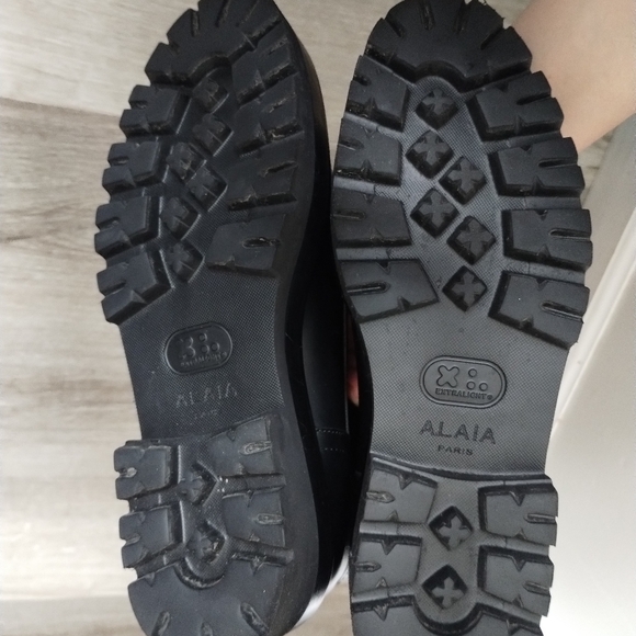 Alaia Embellished Leather Combat Boots 9 - Picture 7 of 13